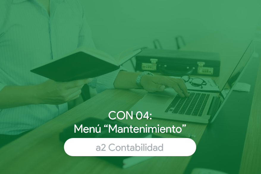 Menú "Mantenimiento"